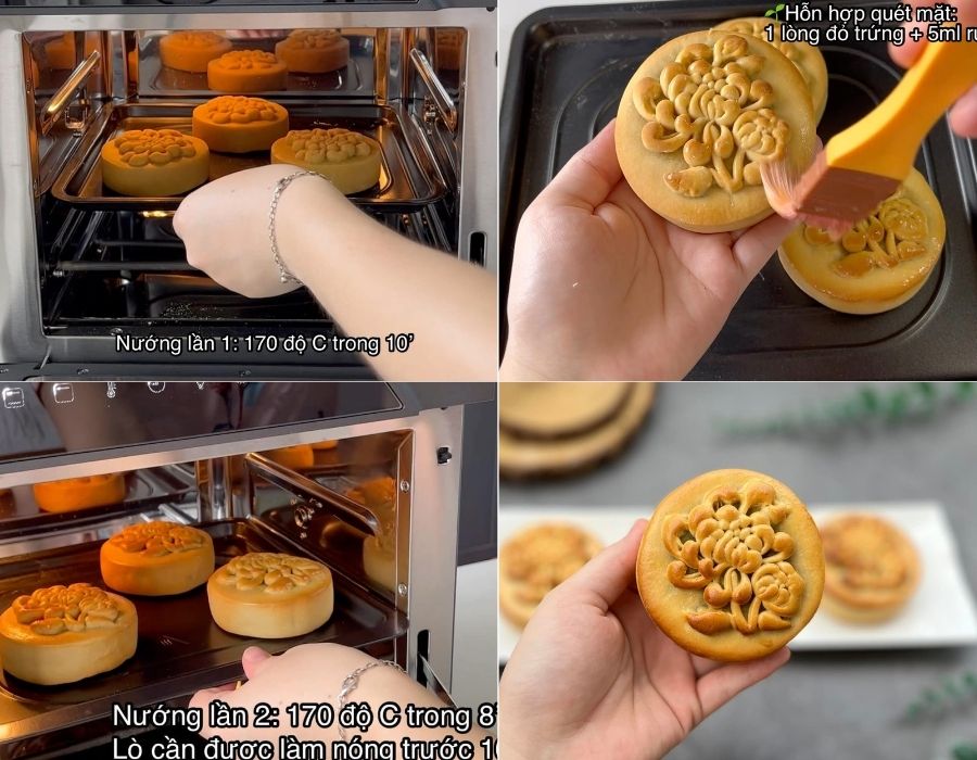 Nướng bánh 3 lần với lò nướng hoặc nồi chiên không dầu